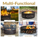 Sunnydaze 36" Heavy-Duty Metal Campfire Ring