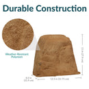 Sunnydaze Flat-Top Artificial Landscape Rock Cover with Stakes