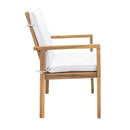 Sunnydaze Rodanthe 5-Piece Outdoor Dining Table Set with Chairs and Cushions