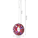 Sunnydaze Mosaic Fly-Through Hanging Bird Feeder