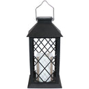 Sunnydaze Concord Outdoor Decorative Solar LED Candle Lantern