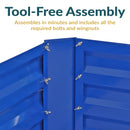 Sunnydaze Galvanized Steel L-Shaped Raised Garden Bed