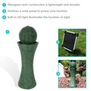 Sunnydaze Desert Spring Solar Powered Fountain with Battery Backup - 30"