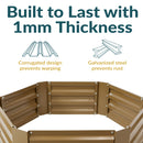 Sunnydaze Galvanized Steel Raised Garden Bed