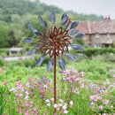 Sunnydaze Staked Metal Garden Wind Spinner