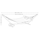 Sunnydaze 2-Person Freestanding Quilted Fabric Hammock with Stand
