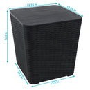 Sunnydaze Outdoor Side Table with Storage - 11.5 Gal.