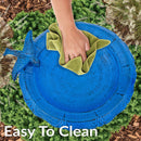 Sunnydaze Garden Visitor Metal Bird Bath - 22.75" H