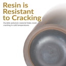 Sunnydaze Percival Polyresin Outdoor Planter Bowl - 20.75"