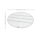 Sunnydaze Foldable Fire Pit Grate - Steel Round Grill Grate