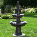 Sunnydaze 4-Tier Pineapple Outdoor Water Fountain - 52" H