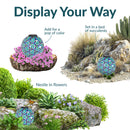Sunnydaze Glass Mosaic Solar Garden Gazing Globe - 10"