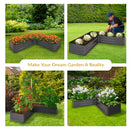 Sunnydaze Galvanized Steel Raised Garden Bed