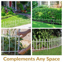 Sunnydaze Roman Garden Border Fence Set