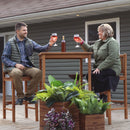 Sunnydaze Teak Wooden Bar Table - 31" Square