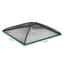 Sunnydaze Mesh Spark Screen for Fire Pit – Black - Square