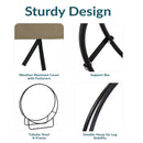 Sunnydaze Firewood Log Hoop Rack with Cover