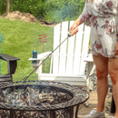 Sunnydaze Fire Pit Poker with Wood Handle - 32"