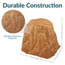 Sunnydaze Polyresin Landscape Rock Cover with Stakes