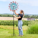 Sunnydaze Staked Metal Garden Wind Spinner