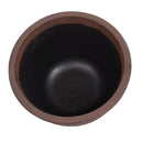 Sunnydaze Polyresin Ribbed Outdoor Plant Pot - Rust