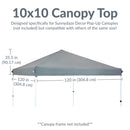 Sunnydaze Replacement Oxford Fabric Standard Pop-Up Canopy Shade