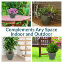 Sunnydaze Resort Glazed Ceramic Planter