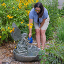 Sunnydaze Fairy Shell Outdoor Water Fountain - 30" H