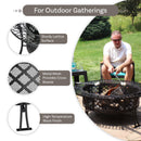 Sunnydaze 40" Large Steel Fire Pit with Spark Screen