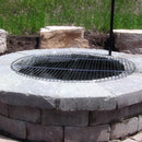 Sunnydaze Foldable Fire Pit Grate - Steel Round Grill Grate