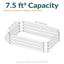 Sunnydaze Galvanized Steel Raised Garden Bed