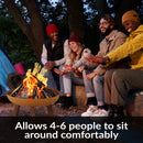 Sunnydaze Rustic Cast Iron Fire Pit Bowl with Stand