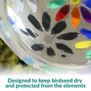 Sunnydaze Mosaic Fly-Through Hanging Bird Feeder