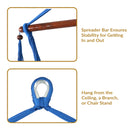 Sunnydaze Outdoor Extra Large Caribbean Polyester Rope Hammock Chair