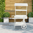Sunnydaze Country Market Flower Cart Display Stand - 49.25” H