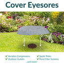 Sunnydaze Flat Artificial Landscape Rock Cover with Stakes