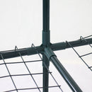 Sunnydaze Grandeur Walk-In Greenhouse with 4 Shelves for Outdoors - Clear
