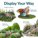 Sunnydaze Glass Mosaic Solar Garden Gazing Globe - 10"