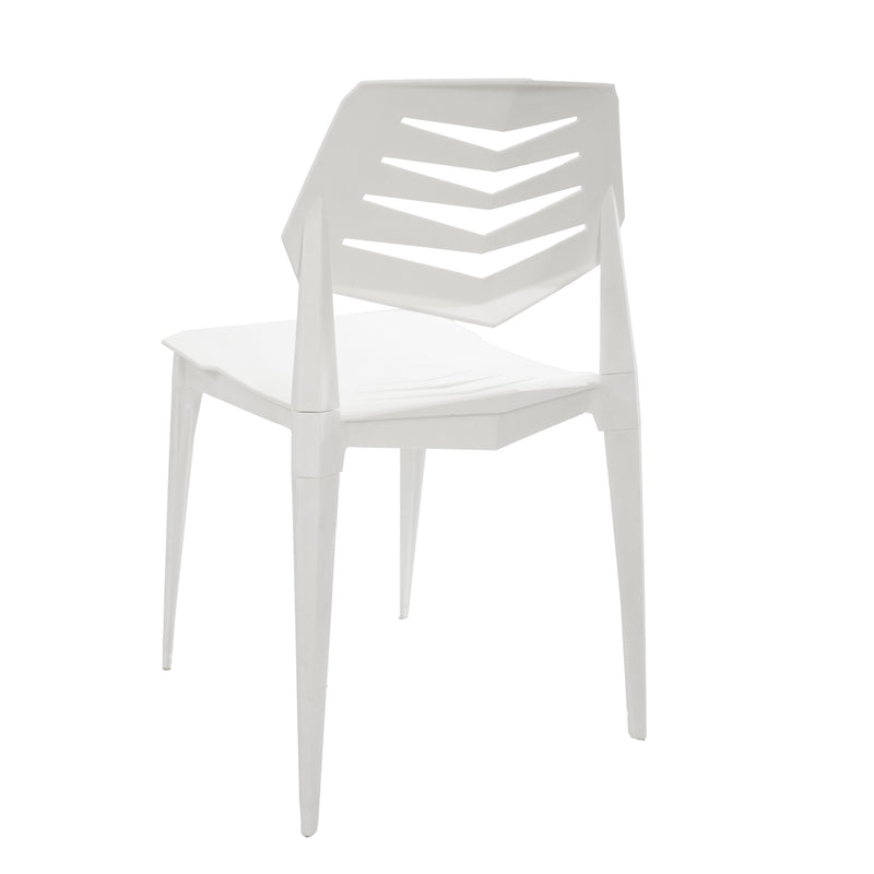Sunnydaze Matisse Plastic Outdoor Dining Chair