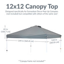 Sunnydaze Premium Oxford Fabric Pop-Up Canopy Shade with Vent