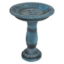 Sunnydaze Façade du Soleil Reinforced Concrete Bird Bath - 26"
