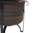 Sunnydaze Cauldron-Style Outdoor Smokeless Fire Pit - 23"