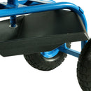 Sunnydaze Rolling Garden Cart with Work Seat and Basket