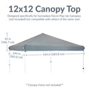 Sunnydaze Replacement Oxford Fabric Standard Pop-Up Canopy Shade