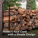 Sunnydaze Outdoor Steel Firewood Log Rack - 8'