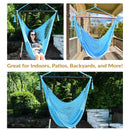 Sunnydaze Outdoor Extra Large Caribbean Polyester Rope Hammock Chair