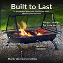 Sunnydaze 36" Northland Outdoor Fire Pit with Grill and Spark Screen