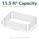 Sunnydaze Galvanized Steel Raised Garden Bed