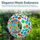 Sunnydaze Mosaic Fly-Through Hanging Bird Feeder