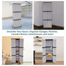 Sunnydaze 4-Shelf Plastic Lockable Storage Cabinet - 72"